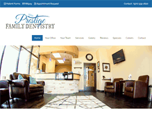 Tablet Screenshot of prestigefamilydentistry.com